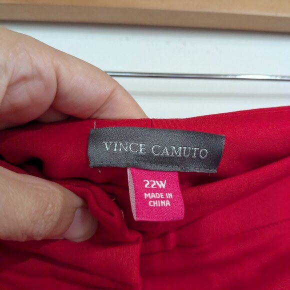 Vince Camuto Cropped Pants Red Size 22W - Picture 2 of 4